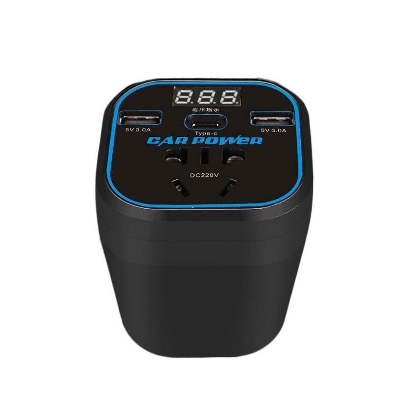 🔌🚗 Car Power+ 220V – La prise électrique dans votre voiture  USB & Type-C + écran digital ⚡