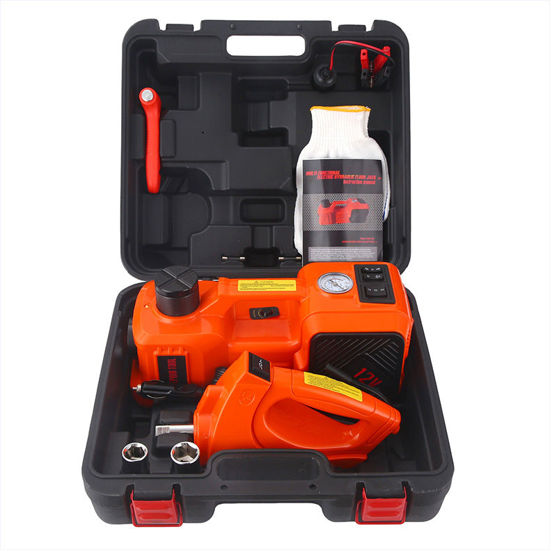 🚗 Kit Auto 3 en 1 – Cric Électrique + Compresseur + Clé à Choc