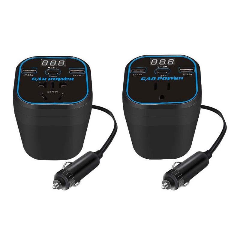 🔌🚗 Car Power+ 220V – La prise électrique dans votre voiture  USB & Type-C + écran digital ⚡