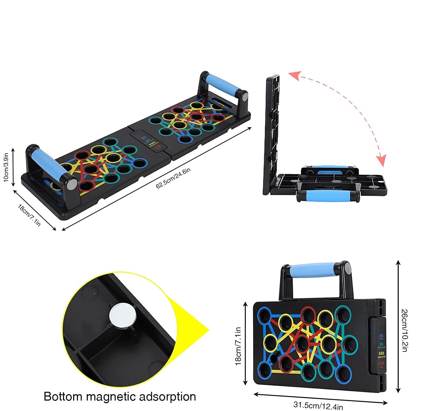 🔥 Planche de Pompes Multifonction – Entraînement Complet à Domicile