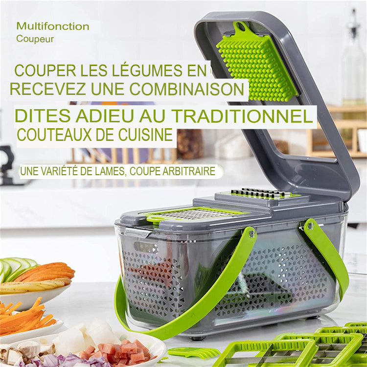 🥗 Coupe-Légumes Multifonction 22-en-1 – Votre Assistant de Cuisine Ultime